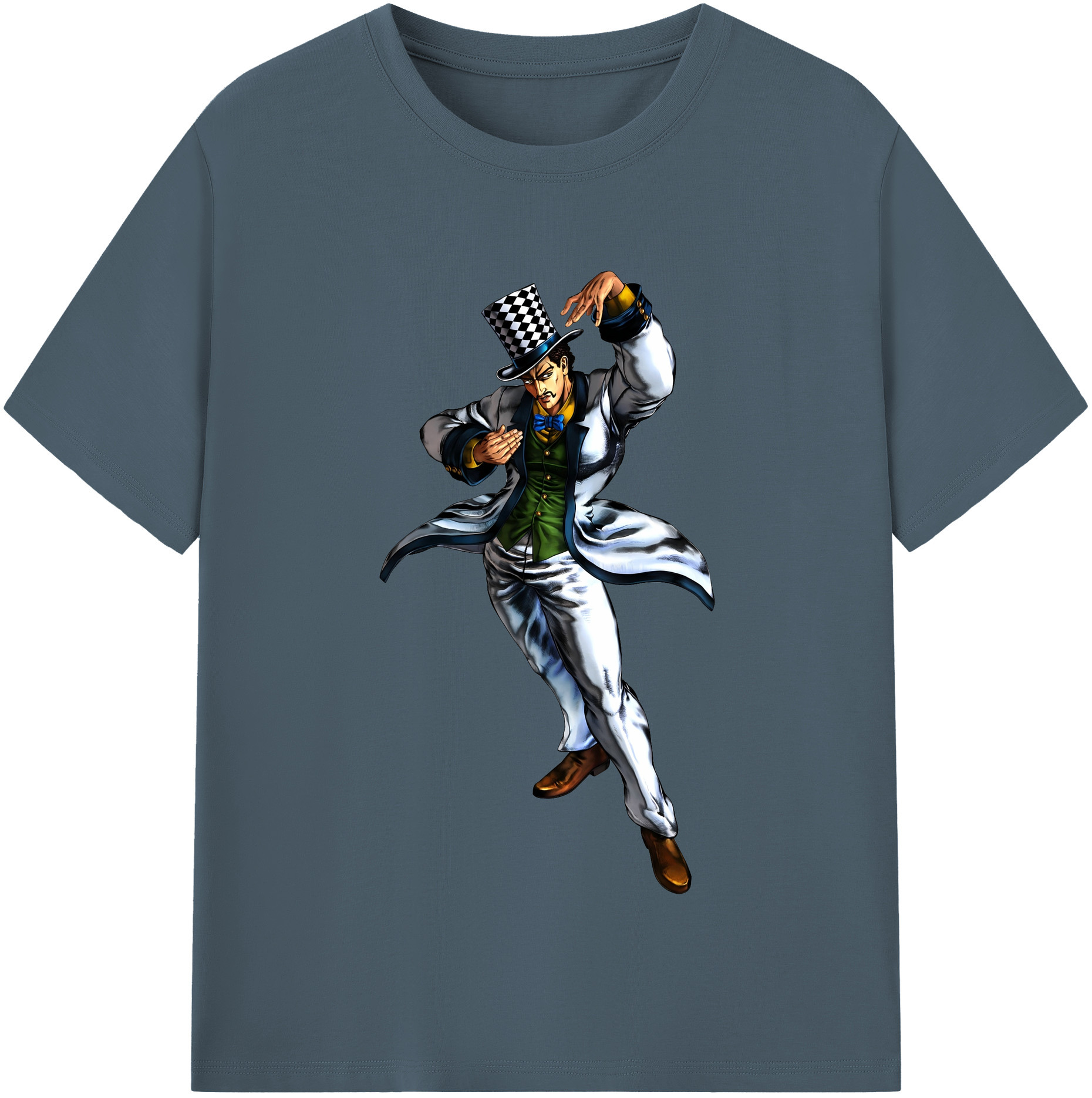 （画像用） ジョジョの奇妙な冒険 ウィル?アントニオ?ツェペリ JoJo's Bizarre Adventure Will Anthonio Zeppeli 綿100％半袖Tシャツ（フロントプリント）